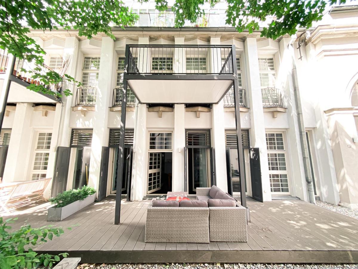 Designer Loft-Ferienwohnung Im Zentrum Mit Tiefgaragen-Parkplatz, Waschmaschine Und Privatterrasse Leipzig Bagian luar foto
